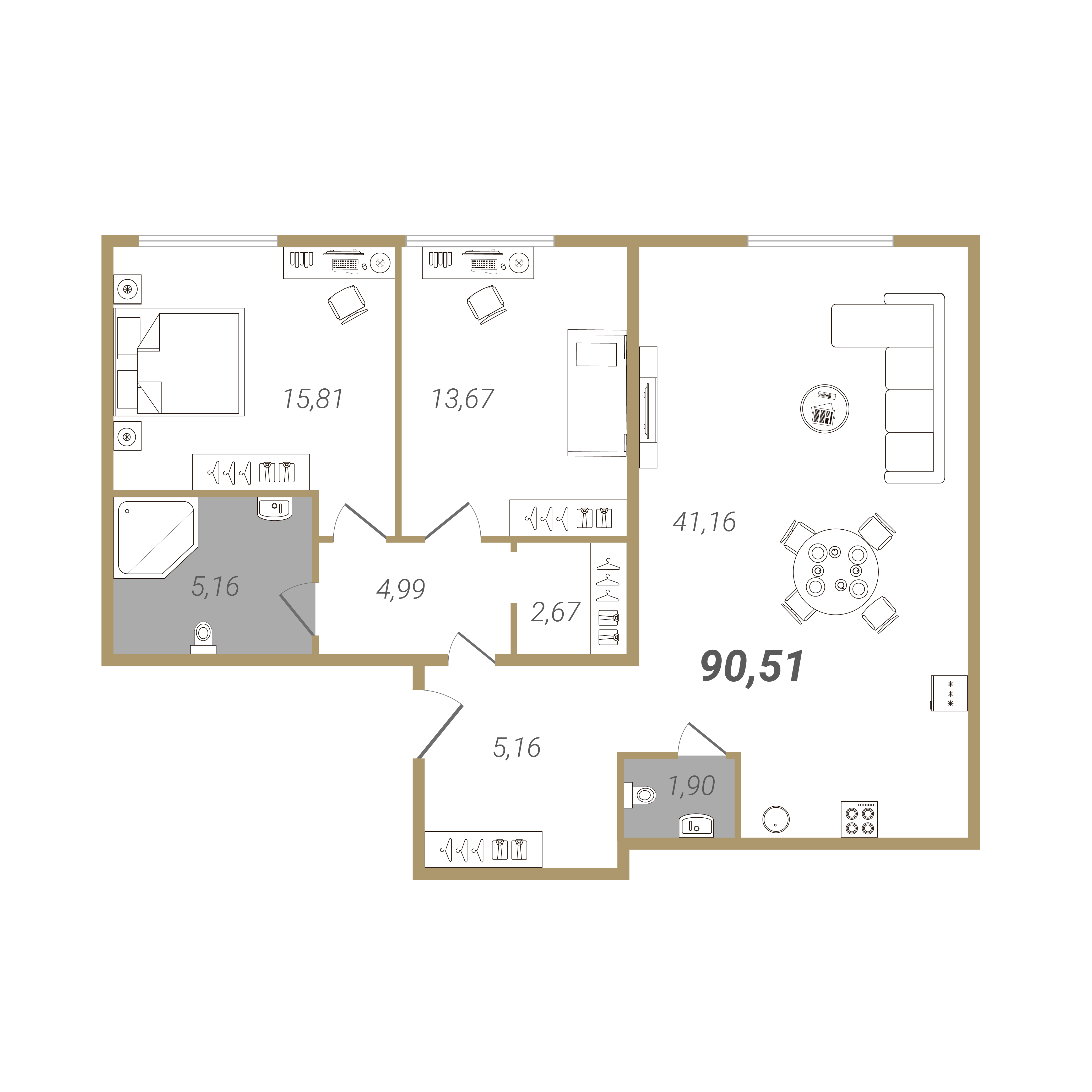 планировка Дом на Красина