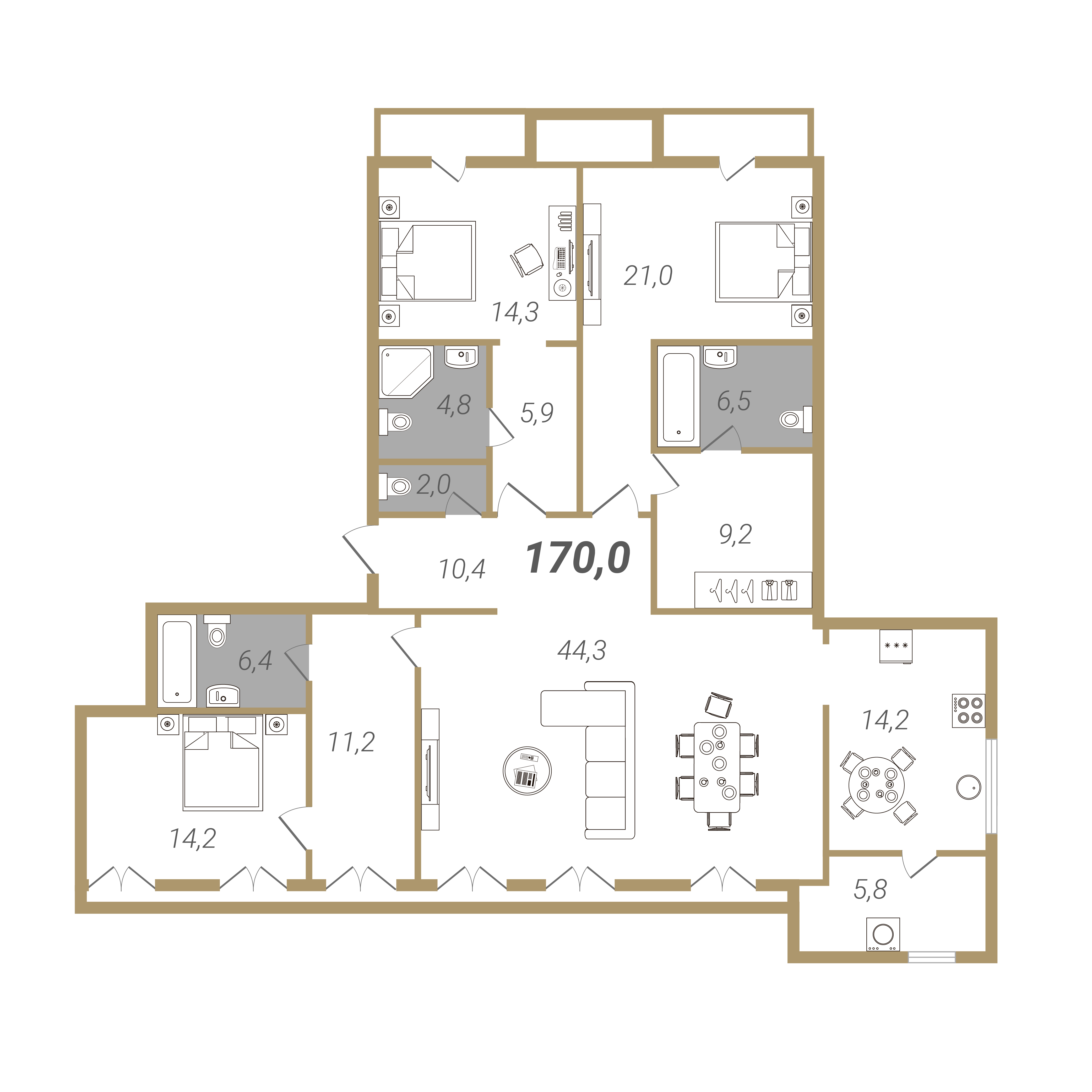 Edison House планировка