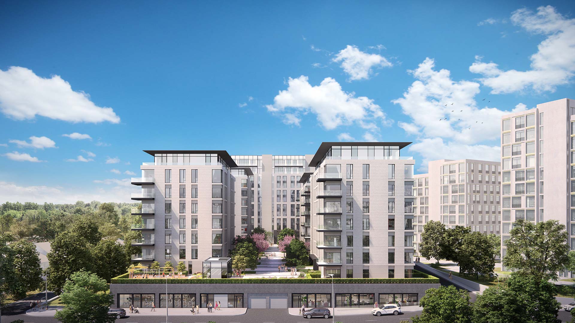 ЖК Вишнёвый сад фасад